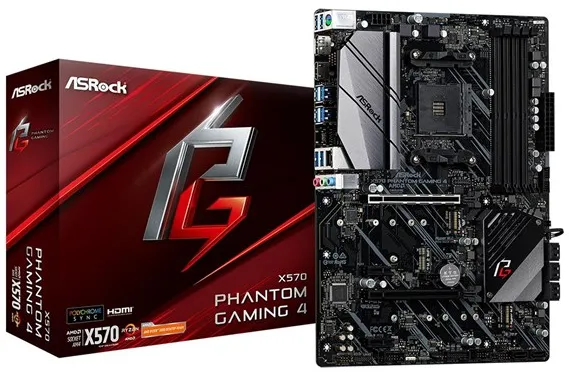 ASRock X570 PHANTOM GAMING 4 Motherboard - AMD X570 - AMD AM4 - DDR4 RAM - ATX