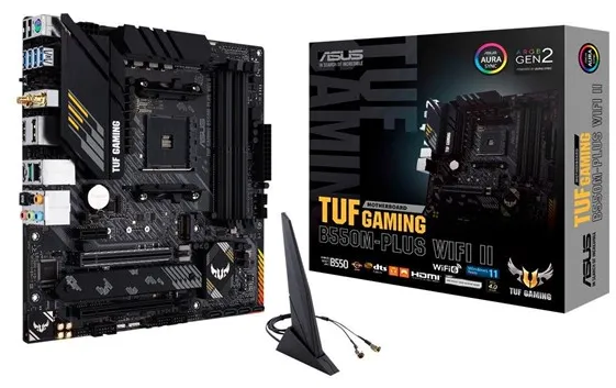 ASUS TUF GAMING B550M-PLUS WIFI II Motherboard - AMD B550 - AMD AM4 - DDR4 RAM - Micro-ATX