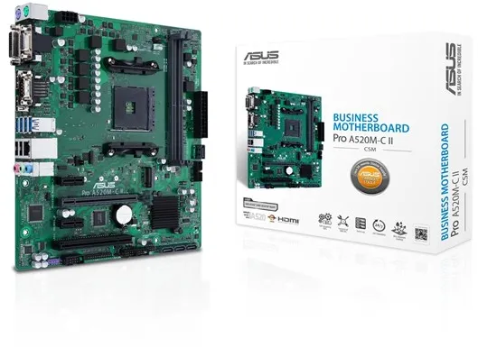 ASUS PRO A520M-C II/CSM Motherboard - AMD A520 - AMD AM4 - DDR4 RAM - Micro-ATX