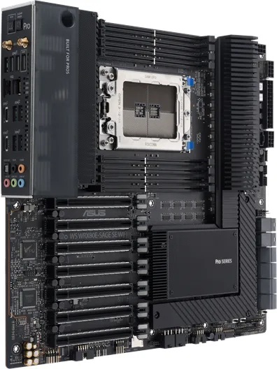 ASUS Pro WS WRX80E-SAGE SE WIFI motherboard - AMD WRX80 - AMD sWRX8 socket - DDR4 RAM - Extended ATX