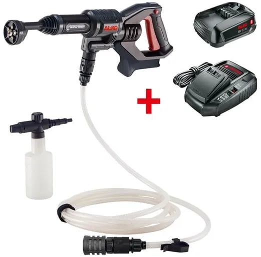 AL-KO Pressure Washer Battery Washer PW 1850 18 V incl. battery and charger