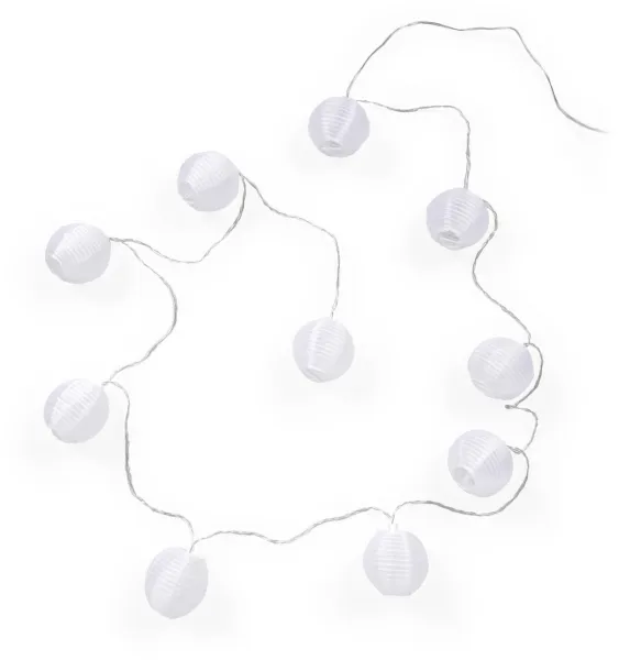 Amabile, light garland, white, plastic
