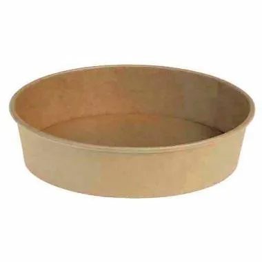 Salad bowl Catersource round 500 ml Ø150 mm x 45 mm brown kraft with PE